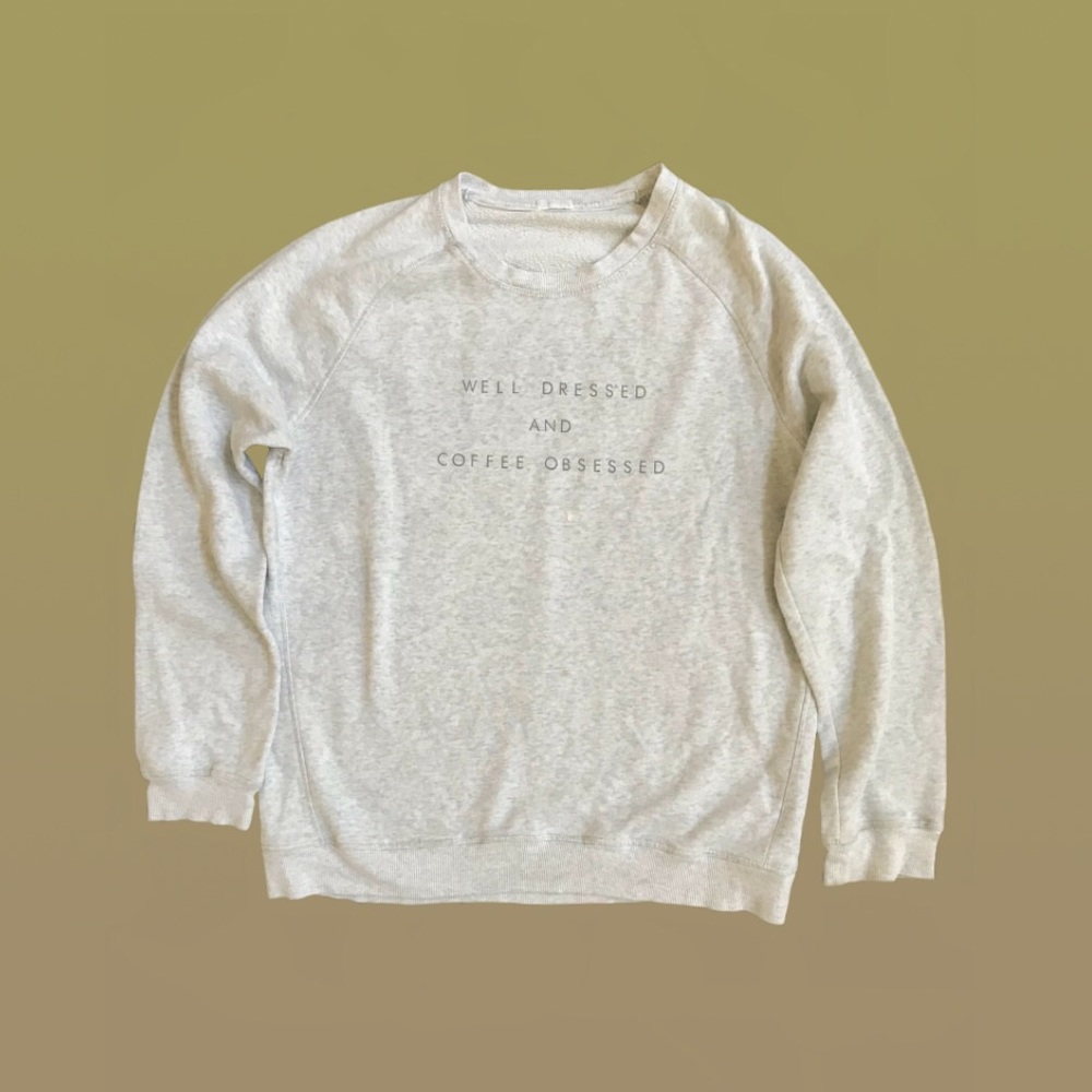 Oysho worn in heather gray sweatshirt women size L